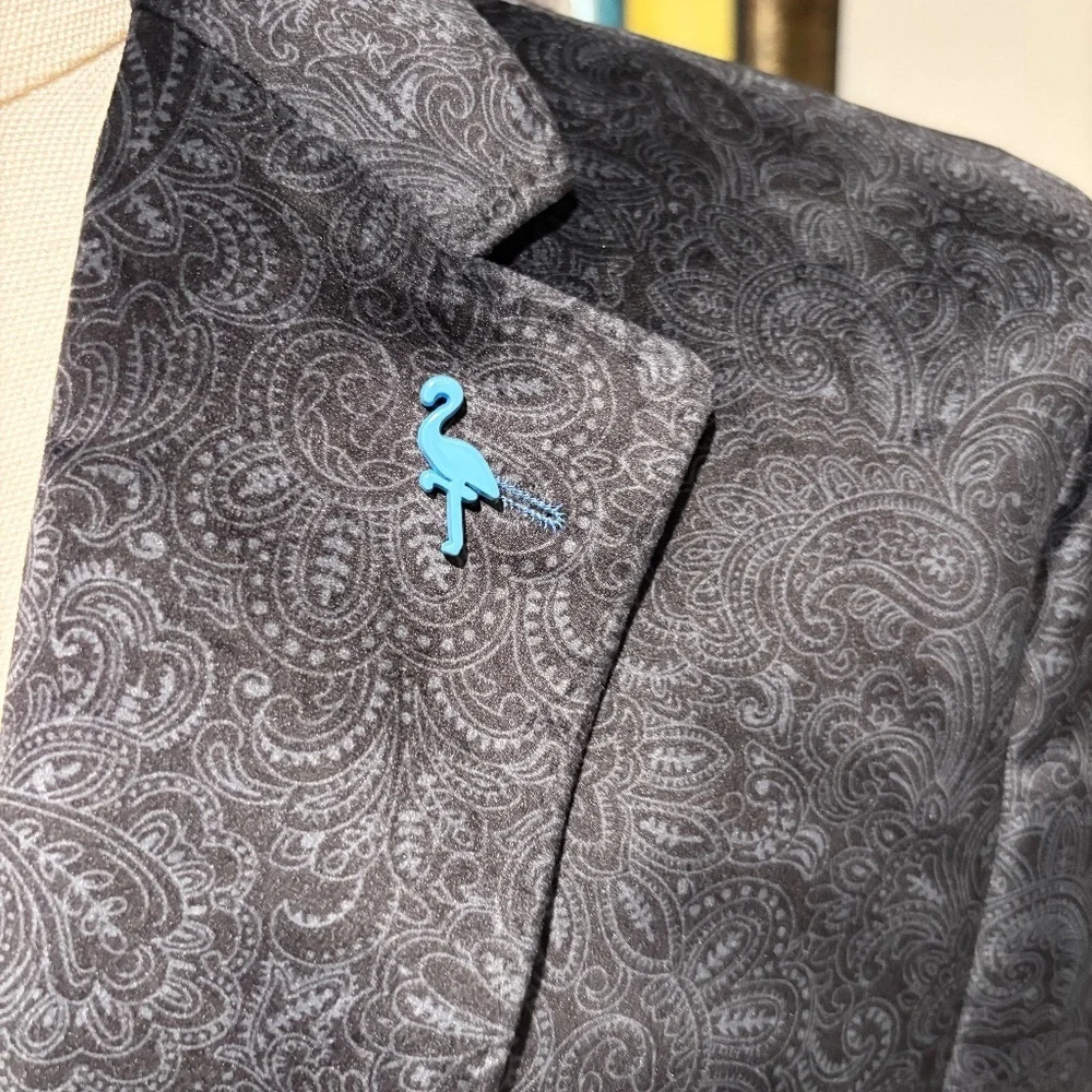 Tailorbyrd Mens Velour Navy Sport Coat - Size 42R - NWT